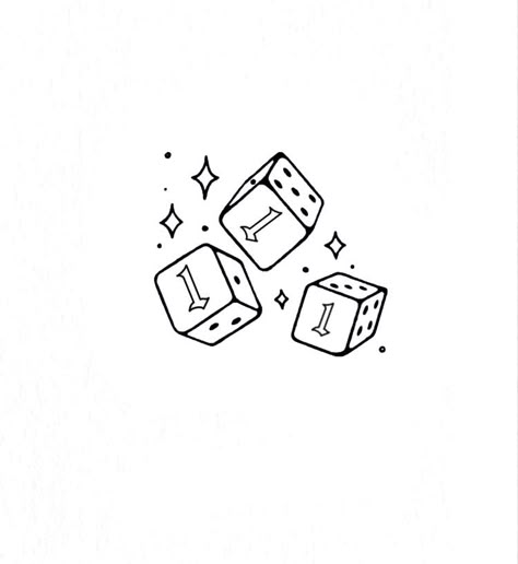 2 Dice Tattoo, Dice Tattoo Small Women, Dainty Dice Tattoo, Dice Tattoo Women, Simple Dice Tattoo, How To Draw Dice, Dice Tattoo Design, Cd Tattoo, Jigsaw Tattoo