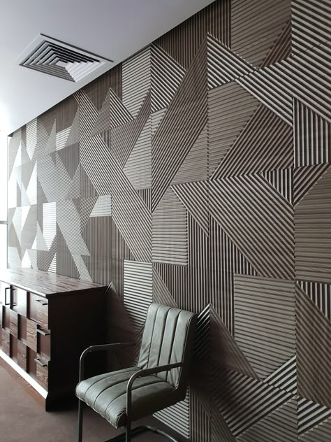 Crosslines - Walldi Feature Wall Design, Stone Wall Design, Cladding Design, Wood 3d, Wall Panel Design, Wall Texture Design, Wooden Wall Panels, 3d Decor, 3d Panels