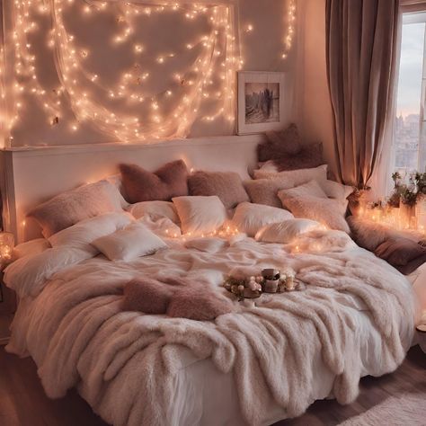 Cosy Bedroom Decor, Bedroom Inspiration Cozy, Dream Bedroom Inspiration, Aesthetic Bedroom Ideas, Luxury Room Bedroom, Bedroom Decor For Couples, Classy Bedroom, Bedroom Decor Cozy, Redecorate Bedroom