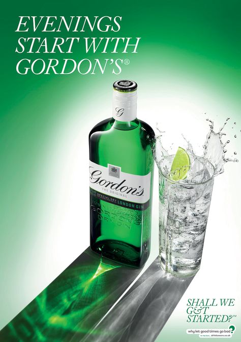 timothy hogan still life - Google Search Gordon's Gin, Los Angeles Luxury, London Gin, Splash Photography, Product Photographer, Gin Bottles, Beer Brands, Framing Photography, Soju