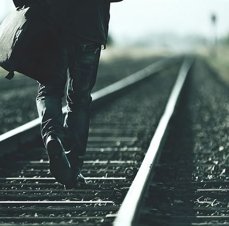 Lone Wanderer, Breaking In, Southern Gothic, Go With The Flow, Shooting Photo, Train Tracks, Story Inspiration, Writing Inspiration, Character Inspiration