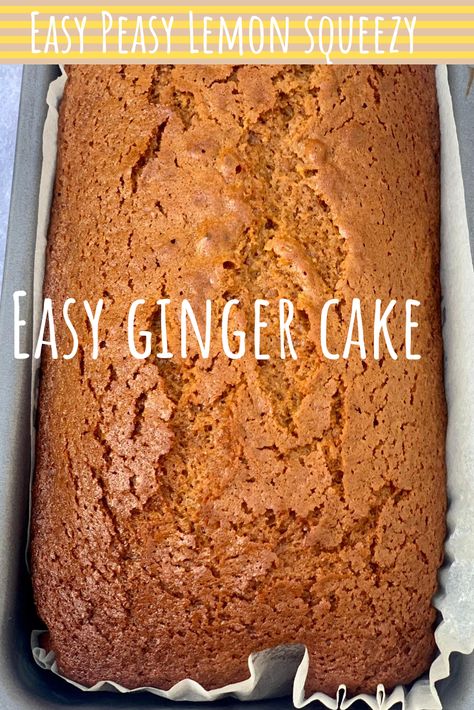 Ginger Loaf Cake, Ginger Loaf, Gingerbread Cake Recipe, Easy Peasy Lemon Squeezy, Ginger Cake, Fruitcake Recipes, Sponge Cake Recipes, Gingerbread Recipe, Gingerbread Cake