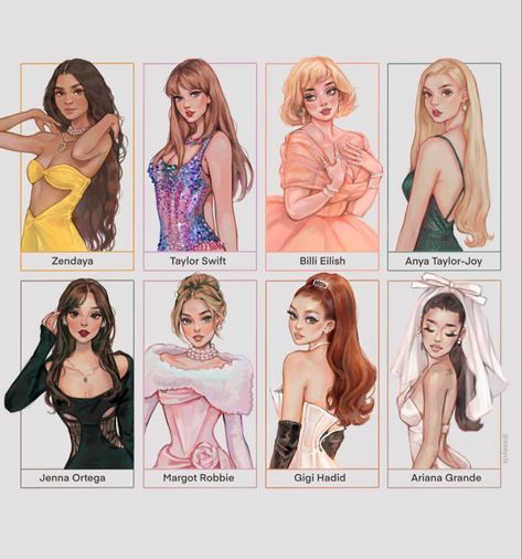 Estilo Taylor Swift, Chique Outfits, Celebrity Art, Cute Art Styles, Cartoon Art Styles, A Group, Pretty Art, Cool Drawings, Girly Things