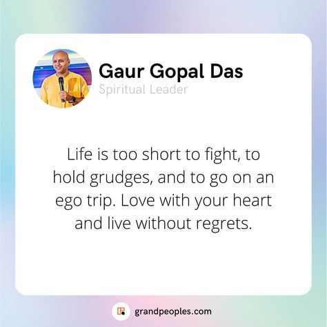 Gaur Gopal Das Quotes on Life, Happiness, Love, Relationship, Worry, and More Gaur Gopal Das Quotes Relationship, Gour Gopal Das Quotes, Guru Gopal Das Quotes, Gaur Gopal Das Quotes, Gopal Das Quotes, Gaur Gopal Das, Gopal Das, Maa Quotes, Ancient Wisdom Quotes