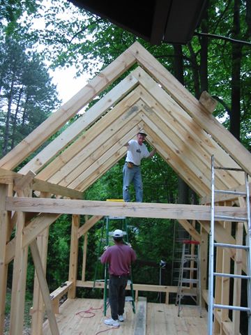 Timber Framed Greenhouse, Cottage Core Lifestyle, Rafter Framing, Timber Frame Shed, Timber Frame Cabin Plans, Energy Efficient House, Mobile Home Roof, Timber Framing Tools, Winter House Exterior