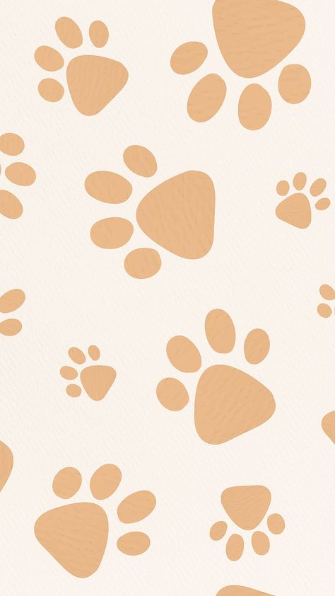 Animal Pattern Illustration, Puppy Wallpaper Iphone, Puppy Drawing Easy, Paw Illustration, Phone Wallpaper Cute, Paw Print Background, Paw Background, Dog Wallpaper Iphone, Paw Wallpaper