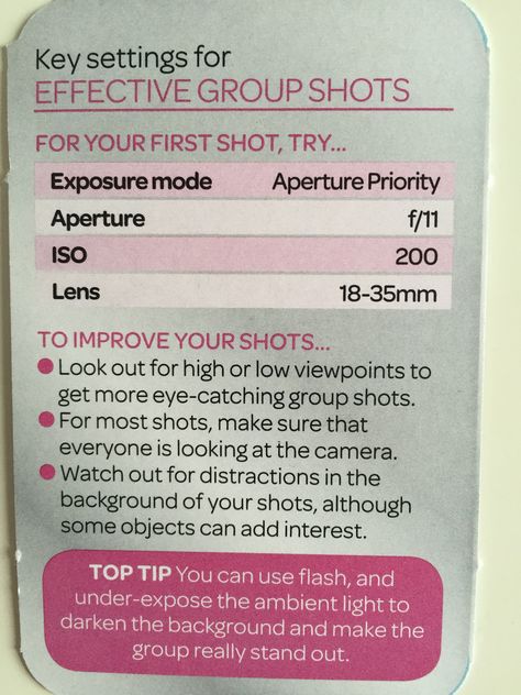 Portraits & People Key settings for effective group shots Group Shots Photography, Group Shot Photography, Nikon D5200 Photography, Manual Photography, Ideas For Photography, Digital Photography Lessons, Shots Photography, Dslr Photography Tips, Photography Settings