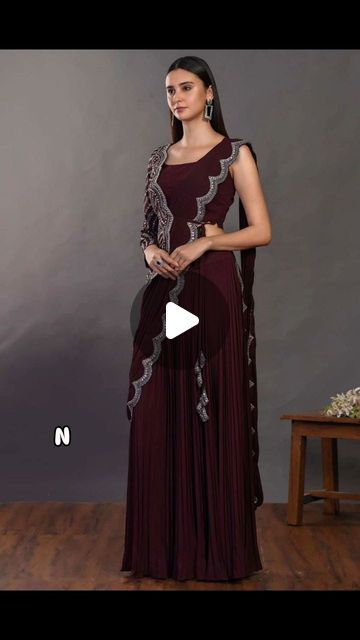 Palazzo Saree, Trending Embroidery, April 26, Promotion, Ready To Wear, Saree, Embroidery, On Instagram, How To Wear