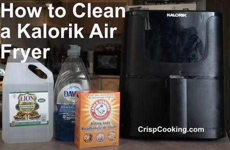 How to Clean a Kalorik Air Fryer Clean An Air Fryer, Kalorik Air Fryer, Air Fryer Pan, Dirty Air, Start Cleaning, Cleaning Guide, Air Frying, Wall Outlets, Best Dishes