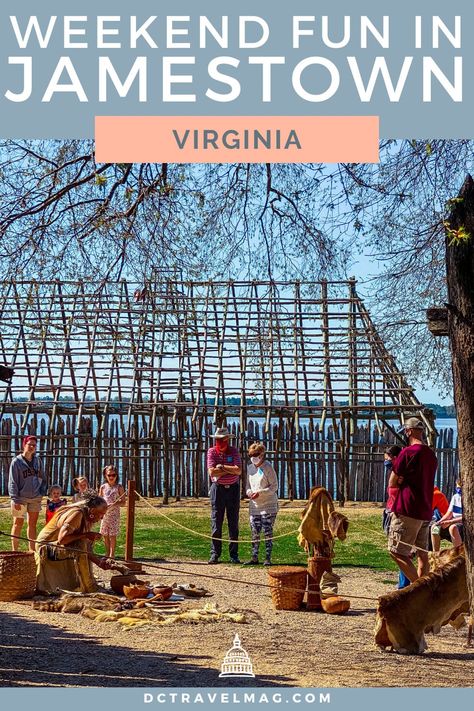 Family guide to Historic Jamestowne and the Jamestown Settlement when you visit Virginia's Historic Triangle. Tips for how to see each historic site, ages of kids and more. Places To Visit In Virginia, Williamsburg Vacation, Dc With Kids, Washington Dc With Kids, Jamestown Settlement, Jamestown Virginia, Presque Isle State Park, Chesapeake Bay Bridge, Delaware Water Gap