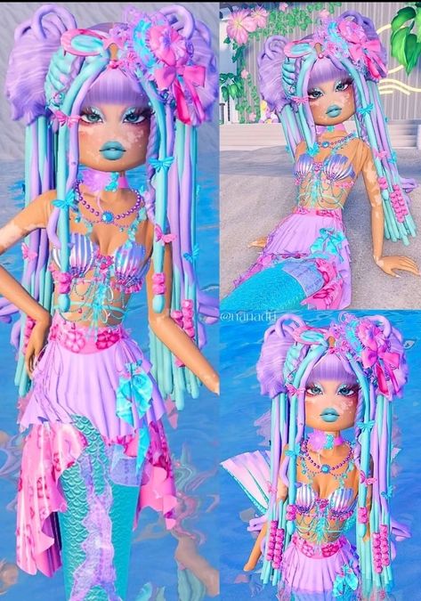 Colourful Dress To Impress, Dress To Impress Summer, Under The Sea Outfit, Fashion Design Projects, Extraordinary Fashion, Vip Dress, Dti Hacks, Sea Mermaid, Dti Ideas