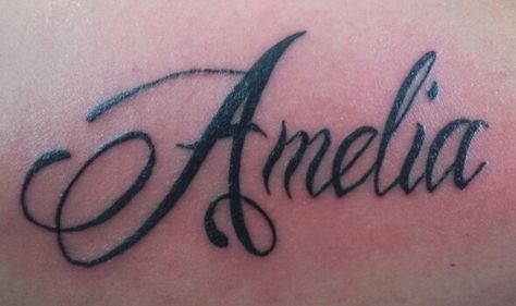 Amelia Tattoo Amelia Tattoo, Tato Nama, Hippie Wallpaper, Tiger Tattoo, Name Tattoo, Tattoos Ideas, S Tattoo, Tattoo Fonts, Tattoo Shop