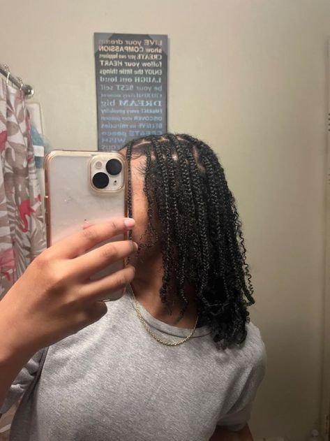 Protective Hairstyles Braids On Natural Hair, Plats Braids For Woman On Natural Hair, Small Braids With Natural Hair, Plaits Natural Hair Protective Styles, Single Natural Hair Braids, Natural Braided Hairstyles Black Women No Weave, Boho Box Braids Natural Hair, Boho Plaits Natural Hair, Medium Braids On Natural Hair