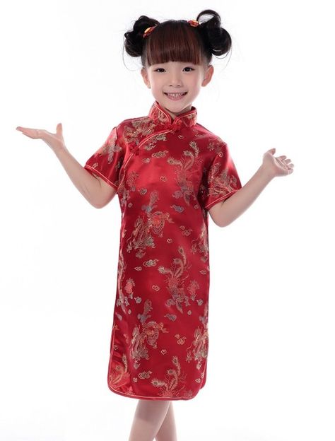 Shanghai Story Baby Girls Chinese Style QiPao Dress Brand Dragon & Phoenix Cheongsam for Girls Kids Performance Costume Chinese Dress Cheongsam, Princess Costumes For Girls, Traditional Baby Clothes, Girls Fancy Dress, Western Outfits Men, Dragon Phoenix, Qipao Dress, Warm Dresses, Fancy Dresses Party