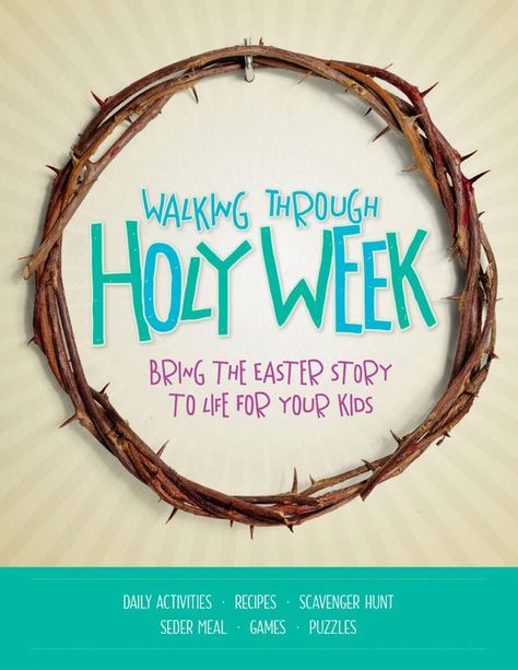 Holy Week For Kids, Holy Week Activities, Palm Sunday Activities, Palm Sunday Crafts, Christ Centered Easter, The Easter Story, Easter Lessons, Focus On The Family, Easter Week