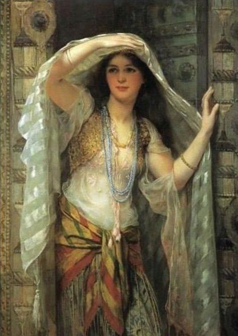 Orta Doğu Bellydance Sanat Arabian Art, Pre Raphaelite, Arabic Art, A4 Poster, Arabian Nights, Baghdad, Ottoman Empire, Handmade Oil, Egyptian Art