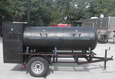 Pull-Behind-BBQ-Smoker-Trailer-5-x-8-Dual-Fire-Box Meat Smokers, Custom Bbq Smokers, Smoker Designs, Bbq Nation, Bbq Smoker Trailer, Smoker Trailer, Smoker Plans, Homemade Smoker, Bbq Sandwich