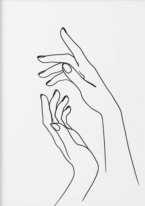 Female Hands Reference, Hands Illustration Simple, Hand Outline, Sketchbook Assignments, Face Art Drawing, Drawing Legs, Hand Symbols, Diy Embroidery Designs, Nail Art Instagram