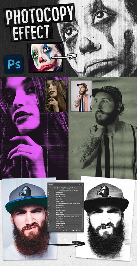 Grainy Photocopy Effect Photoshop Tutorial Filter Photoshop, Grunge Photoshop Tutorial, Photoshop Video Tutorials, Photoshop Filters, Adobe Photoshop Tutorial, Photoshop Pics, Photo Editing Techniques, Graphic Design Photoshop, Fashion Tutorial