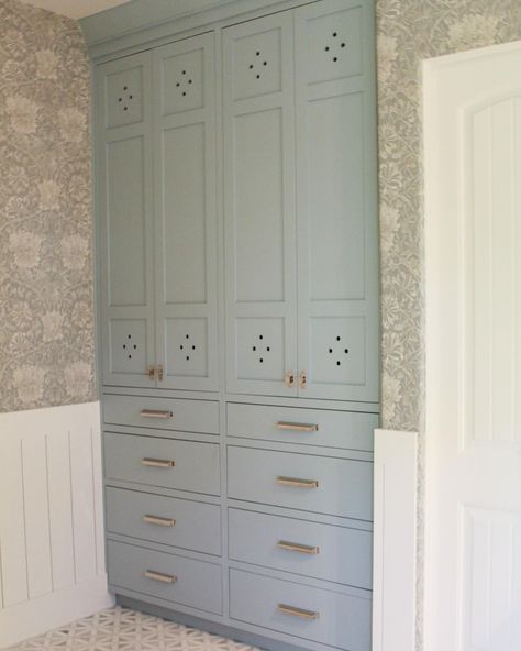 Fresh take on storage. Adding builtins to hide all the bathroom essentials while looking pretty and tidy. • • • • • • #design #interiordesign #bathroomdesign #customcabinetry #tile #elambertdesign Bathroom Cabinet Built Into Wall, Bathroom With Built In Closet, Built Ins In Bathroom, Built In Closet Bathroom, Built In Cabinets Bathroom, Bathroom Built In Cabinet Wall Storage, Built In Bathroom Cabinet, Built In Medicine Cabinet, Built In Bathroom Storage