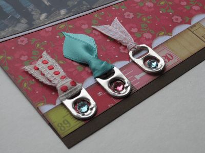 Soda can tabs never looked cuter in a junk journal – Recycled Crafts Soda Can Tabs, Can Tabs, To Do Planner, Folding Origami, Embellishment Diy, Card Embellishments, Wine Bottle Diy Crafts, Wine Bottle Diy, Vintage Junk