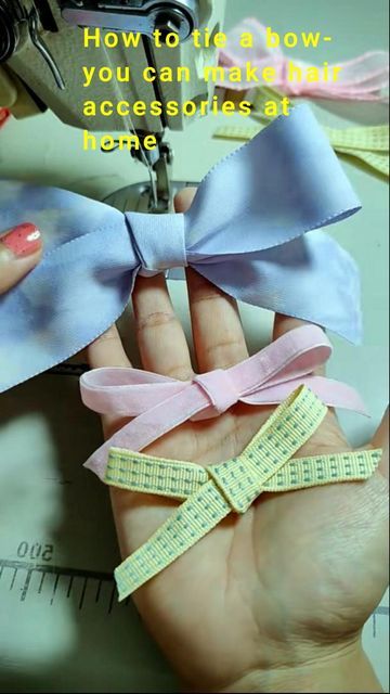 Make Hair Accessories, Tips Sewing, Sewing Machine Basics, Perfect Bow, Knots Tutorial, Crochet Hair Accessories, Sew Ins, Diy Sewing Clothes, Sewing Lessons