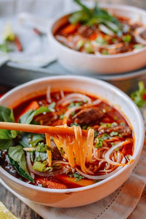 Bo Kho: Spicy Vietnamese Beef Stew with Noodles  | Food | Food Styling | #foodstyling #food www.foragekitchen.com Beef Stew With Noodles, Stew With Noodles, Chicken Noodle Soup With Rotisserie, Bo Kho Recipe, Bo Kho, Vietnamese Beef Stew, Easy Chicken Noodle Soup, Vietnamese Beef, Chicken Noodle Soup Easy