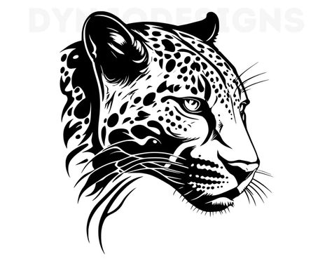 Cheetah Svg, Cheetah Logo, Leopard Face, Flat Logo, Animal Silhouette, Vector Logo Design, African Wildlife, Party Banner, Cheetah Print