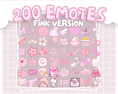 With 200 handpicked emotes and emojis, this collection is a delightful addition to any Discord server or Twitch channel, adding a touch of sweetness and pink to your digital interactions.  ﹒Perfect for Discord servers and Twitch channels ﹒Handpicked selection with a pink theme ﹒Ideal for fans of cute core and kawaii core aesthetics THIS IS AN INSTANT DOWNLOAD!  You receive what you buy right away! **SOME EMOTES ARE NOT COMPATIBLE WITH TWITCH. This pack was designed for full Discord compatibility Discord Server Emojis, Aesthetic Discord Emojis, Cute Emoji For Discord, Aesthetic Discord Server, Cute Numbers, Cute Websites, Emoji Decorations, Discord Aesthetic, Pink Drive