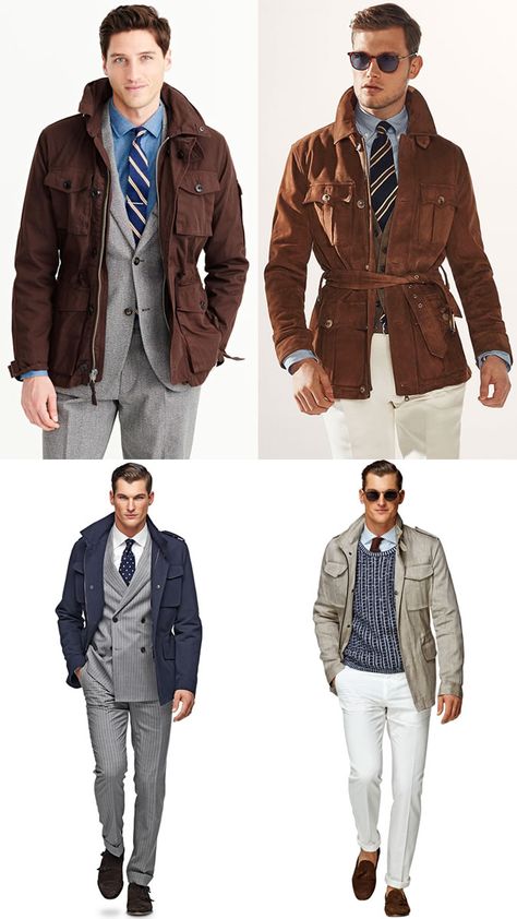 Mens Safari Outfit, Safari Jacket Outfit, Field Jacket Outfit, Safari Outfit, Men's Summer Outfit, Mens Fashion Suits Casual, Mens Fashion Smart, Safari Jacket, Jacket Outfit