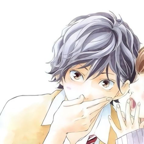 Ao Haru Ride Kou, Futaba Y Kou, Blue Springs Ride, Duos Icons, Ao Haru, Anime Head, Ao Haru Ride, Couples Icons, Cute Anime Profile Pictures