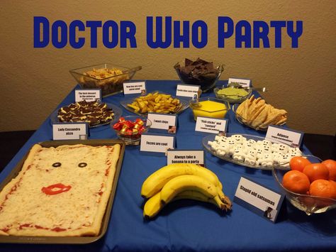 Doctor Who Birthday, Doctor Who Party, Food Spread, Colby Jack, Birthday Crafts, Wibbly Wobbly Timey Wimey Stuff, Birthday Food, Timey Wimey Stuff, A Doctor