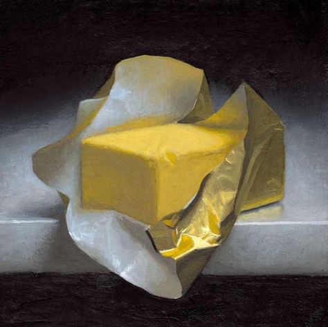 Food… Processed… for Thoughts…From that ‘unadulterated’ Mound of Butter, a still life painting by the 19th-century French realist painter Antoine Vollon (1833 – 1900), authored between 1875 and 1885,... Still Life 2, Beauty Paintings, 강아지 그림, Food Painting, Irish Art, Still Life Oil Painting, Still Life Drawing, Daily Painting, Painting Still Life