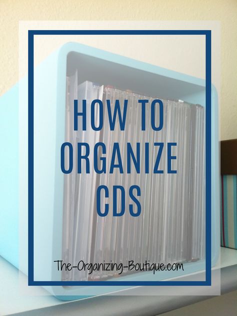 How To Organize CDs | The-Organizing-Boutique.com Cd Organization, Cd Rack, Cd Storage, Dvd Storage, Organizing Challenges, Spice Labels, Self Storage, Spice Organization, Cord Organization