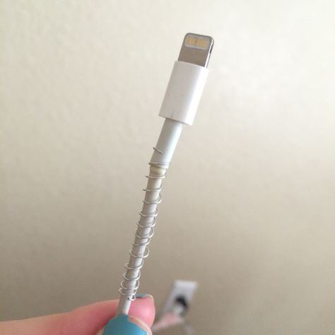 Grab an old pen, take out the spring from it, then wrap it around the part of the charger cord where you plug into your phone. This to prevent the cord from breaking👌🏼 Be careful!! Iphone Cord, Birthday Card With Photo, Charger Cord, Be Careful, Take Out, Birthday Cards, Pen, Iphone, Electronic Products