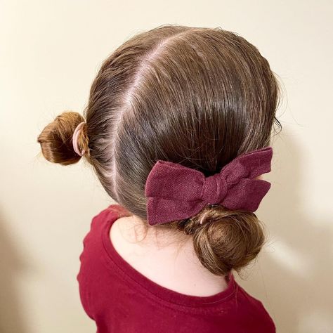 Kids hairstyle ideas on Instagram: “The cutest little piggy tail messy buns today with a sneaky little maroon theme! • • • • #hairstyle #thehairstylemumma #kidshairstyles…” Piggy Tails, Messy Bun, Kids Hairstyles, Hair Styles, Instagram