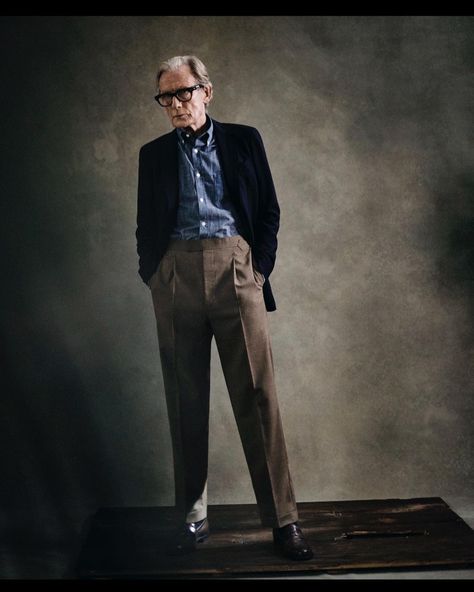 Bill Nighy Style, Modern Menswear, Bill Nighy, Formal Clothes, Male Style, Outfit For Men, Mens Outfit Inspiration, Well Dressed Men, Fashion Images