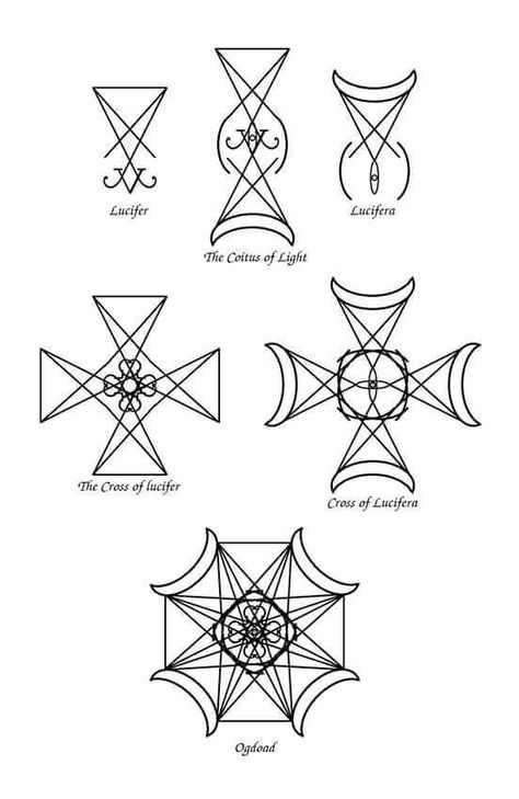 Luciferian Symbols, Morning Star Tattoo Lucifer, Demonic Symbols Tattoo, Lucifer Morningstar Tattoo Ideas, Morningstar Symbol, Lucifer Tattoo Ideas, Satanic Symbols, Lucifer Sigil Tattoo, Lucifer Art