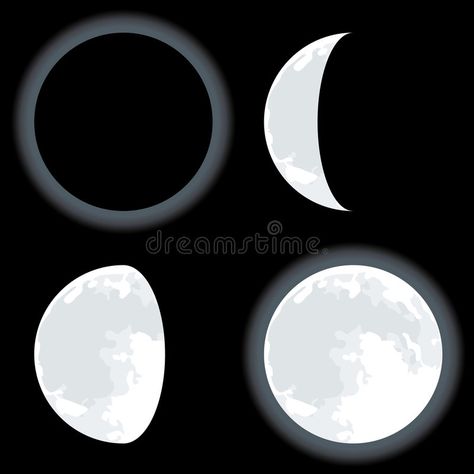 Lunar phases. Vector illustration of four moon phases or lunar eclipse #Sponsored , #Sponsored, #SPONSORED, #phases, #lunar, #eclipse, #Vector Lunar Phase, Lunar Eclipse, Moon Phases, Motion Graphics, Stock Vector, Moon, Vector Illustration, Royalty Free Stock Photos, Celestial Bodies