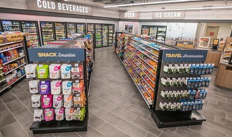 meijer convenience store interior Convenience Store Interior, Convenience Store Design, Mini Supermarket, Mini Mart, Grocery Store Design, Retail Store Interior Design, Supermarket Design, Retail Store Interior, Store Layout