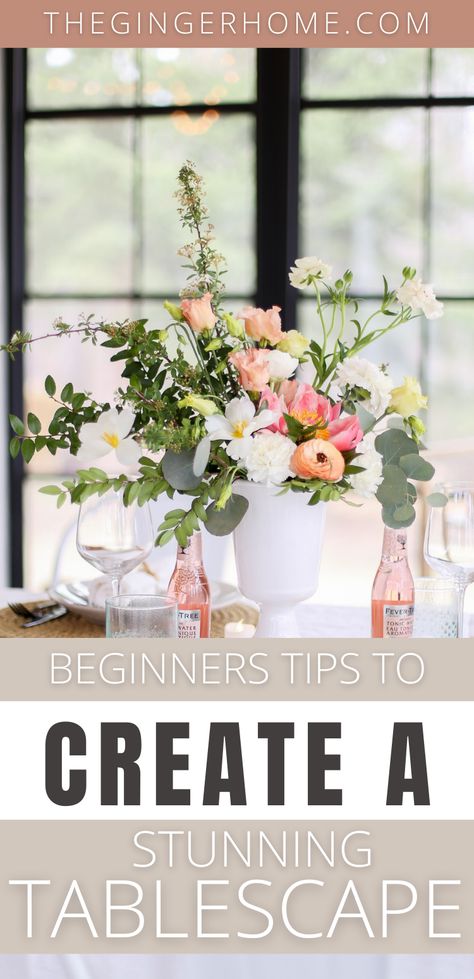 How to decorate your table for spring. How to create a stunning tablescape. Summer tablescape inspiration. Summer table settings simple. Outdoor summer table settings. Table settings for spring. How to decorate a table with items you already have Outdoor Tablescapes, Summer Table Settings, Pretty Table Settings, Simple Table Settings, Beautiful Tablescapes, Diy Arrangements, Tablescape Inspiration, Spring Tablescapes, Beautiful Dining Rooms