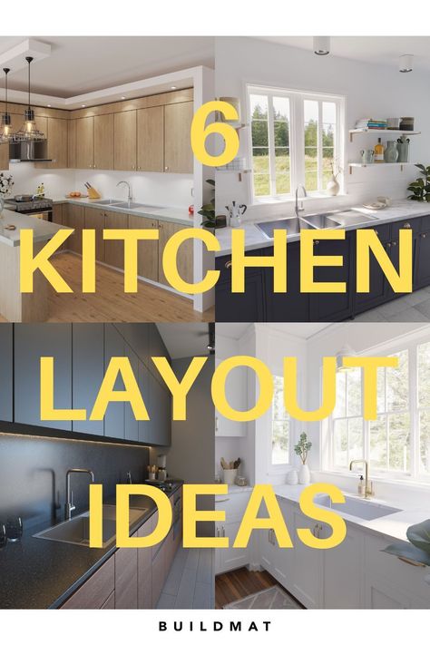 Rectangle Kitchen Layout, Narrow Kitchen Layout, Kitchen Layout Design, Kitchen Layout Ideas With Island, L Shape Kitchen Layout, Small Kitchen Ideas Layout, Small L Shaped Kitchens, Small Kitchen Design Layout, Designs For Kitchen