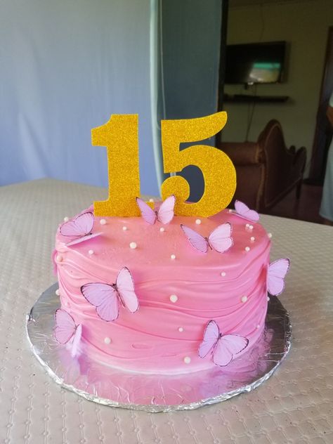 15th Birthday Cake Ideas Girl, 15th Birthday Cakes, Birthday Cake Ideas, Girl Cake, 15th Birthday, Pink Cake, Teen Girls