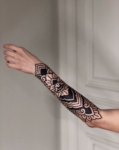 Ornamental Half Sleeve Tattoo, Ornamental Band Tattoo, Ornamental Sleeve Tattoo, Ornamental Arm Tattoo, Black Ornamental Tattoo, Ornamental Tattoo Sleeve, Ornamental Wrist Tattoo, Floral Ornamental Tattoo, Blackwork Sleeve