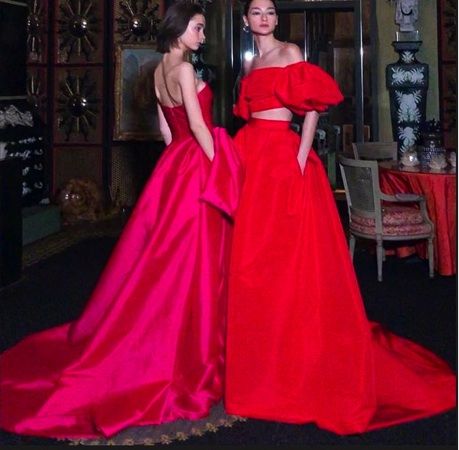 Pink And Red Dress, Mood Inspiration, Shocking Pink, Pink And Red, Red Dress, Formal Dresses Long, Victorian Dress, Formal Dresses, Red