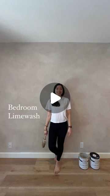 JENN | DIY • Furniture Flips • Home Decor on Instagram: "I finished limewashing our bedroom!!! 🥰✨ This took a couple of days but the results are so worth it!! 🥰🥰 Here are some of my lesson learns: * Don’t worry in the beginning if it looks too dark (it will lighten as it dries). * Don’t worry when it looks too busy/blotchy. The more coats you do, the more even the tone gets. * Careful not to do too many coats too. The paint will look too uniform and you will lose some of the limewash look. * Different paint consistency yields different shade. The thicker the lighter, the runnier, the darker. This will take a little trial and error to figure out what’s the perfect consistency and how much to put on your brush. * The darker paint shade your pick, the more potential contrast there is (li Limewash Bedroom Walls, Diy Limewash Paint, Limewash Bedroom, Diy Furniture Flip, Limewash Paint, Furniture Flips, Trial And Error, Paint Shades, Too Busy