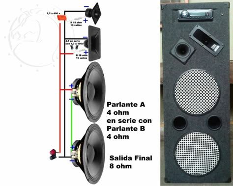 Subwoofer Diy, Subwoofer Wiring, Diy Subwoofer, Basic Electronic Circuits, Audio Ideas, Subwoofer Box Design, Speaker Projects, Car Audio Installation, Electronic Circuit Design