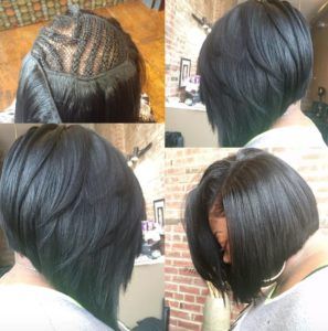 Sew In Bob Hairstyles | Bob Sew Ins How-Tos and Styles Box Briads, Kręcony Bob, Sew In Bob Hairstyles, Bob Sew In, Short Black Hair, Sew In Hairstyles, Pelo Afro, Hairstyle Gallery, Sew In