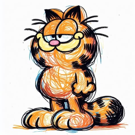 Garfield Drawing, Garfield Art, Best Cartoon Shows, Garfield Pictures, Garfield Images, Garfield Odie, Garfield Cartoon, Garfield And Friends, Garfield Cat