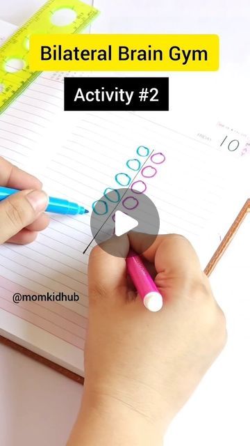 Shruti Jain ➡️ Mom Blogger on Instagram: "Both Side Brain Gym 🧠  A simple 2 minute setup activity for kids for Left and Right Brain Together, to Build Focus and Concentration, Attention, Memory, Fine Motor with just a paper and pens.  You need: 1. A paper. 2. Sketchpens.  Age: 3 years +  ✅️ Follow @momkidhub for more easy activities.  #momkidhub #braingym #braingymforkids #braingymnastics #brainstimulation #brainbooster  #mindpower #kidsactivityideas #preschoolactivities #montessoritoddler #homeschoolingideas #momsaroundtheworld #punemomblogger #punemoms #BrainGymForKids #BrainExercises #LeftAndRightBrain #rightbrain #leftbrain #kidsactivitiesideas #summerholidays #summeractivitiesforkids #BrainBoost #braingames #BrainBoosters  #teachingmaterials #neurogames #memorygame" Attention Concentration Activities, Focus And Attention Activities For Kids, Fun Activities For Kids At Home, Indoor Games For Kids At Home, Brain Boosting Activities For Kids, Concentration Activities For Kids, Brain Stimulation Activities, Brain Gym Activities, Attention Activities